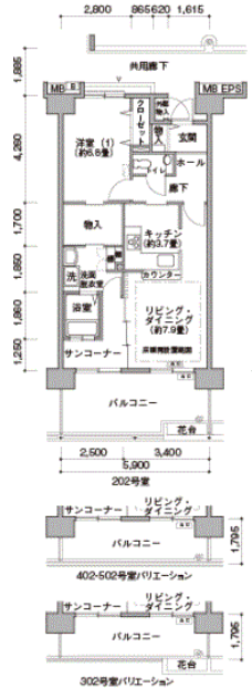 サンヴァリエ桜堤＞間取図
