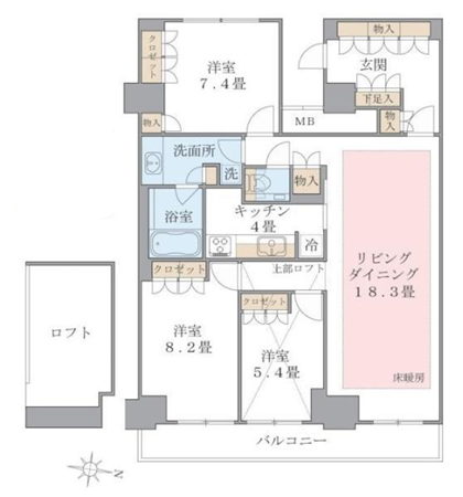 Brillia ist 東雲キャナルコート>間取図