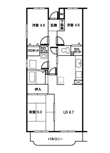 ガーデンビラ大宮＞間取図