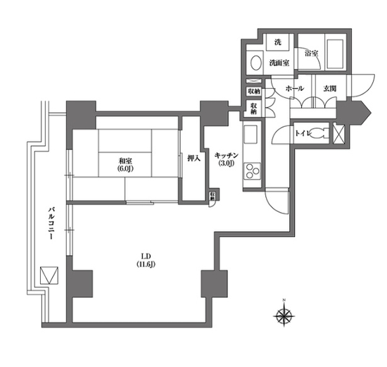 文京グリーンコート ビュータワー本駒込＞間取図