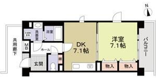 コーポレート武蔵境>間取図