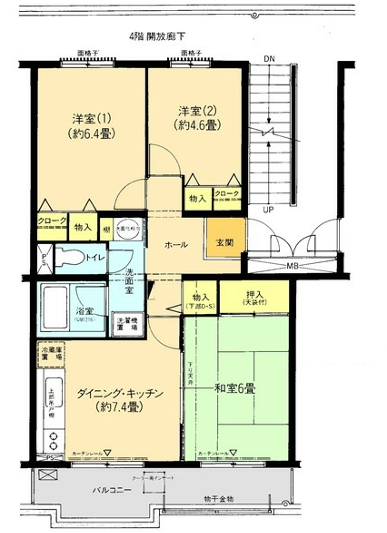 レジエ戸塚深谷＞間取図