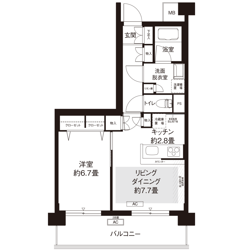 カーメスト用賀馬事公苑＞間取図