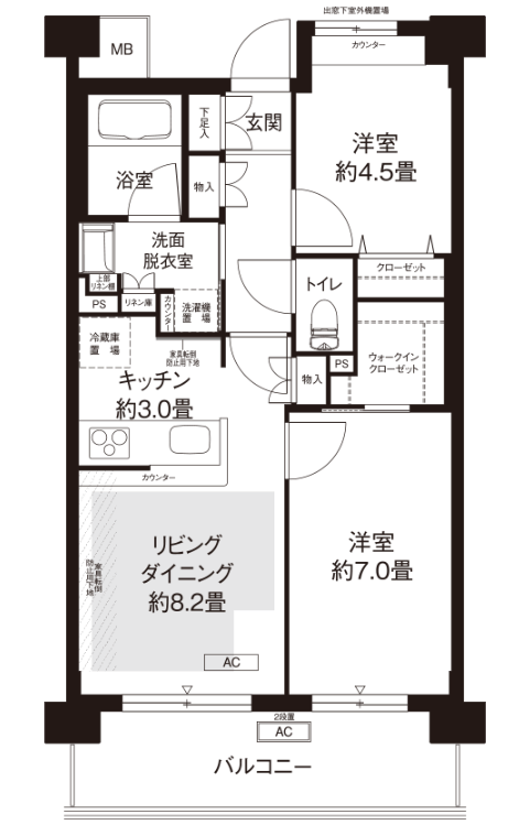 カーメスト用賀馬事公苑>間取図