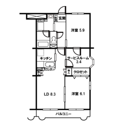ランドロードU＞間取図