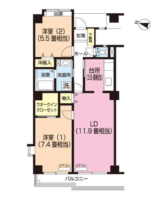 パティオス13番街>間取図