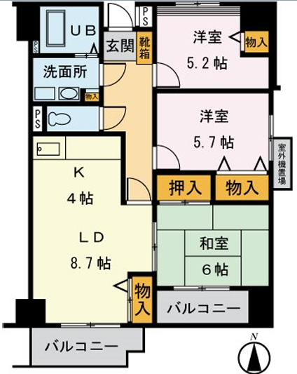 シーダーエクセレントⅡ>間取図