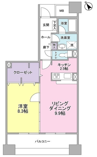 アーバンライフ月島駅前イースト・ウエスト>間取図