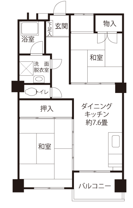 南砂住宅>間取図