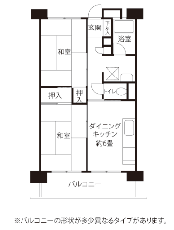 新田第二住宅＞間取図