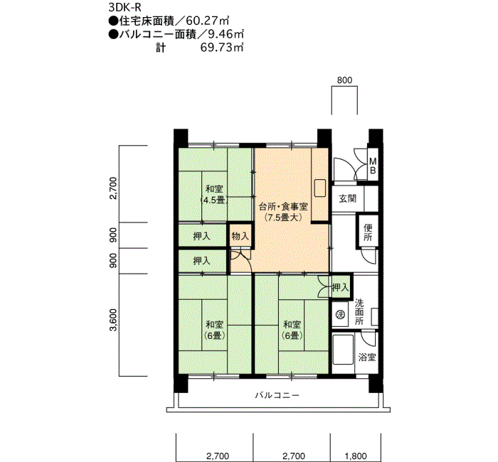 大幸東団地（9/14）の空室情報｜シティモバイル