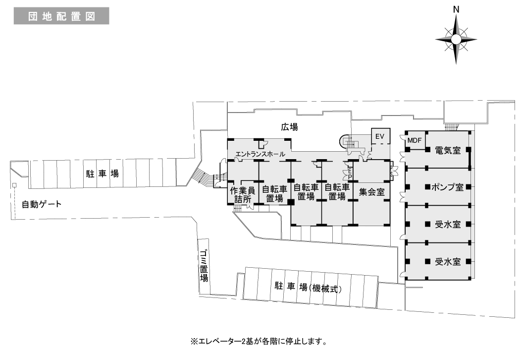 谷町四丁目シティハイツ>住棟図