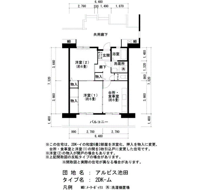 アルビス池田＞間取図