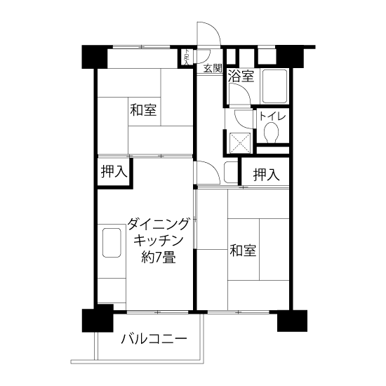 新田住宅＞間取図