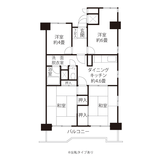 コーシャハイム光が丘第三＞間取図
