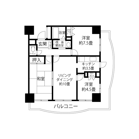 アスタ＞間取図