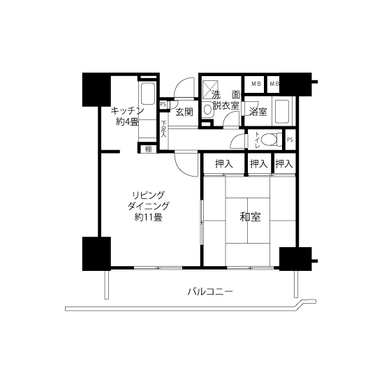 トミンハイム東陽六丁目＞間取図