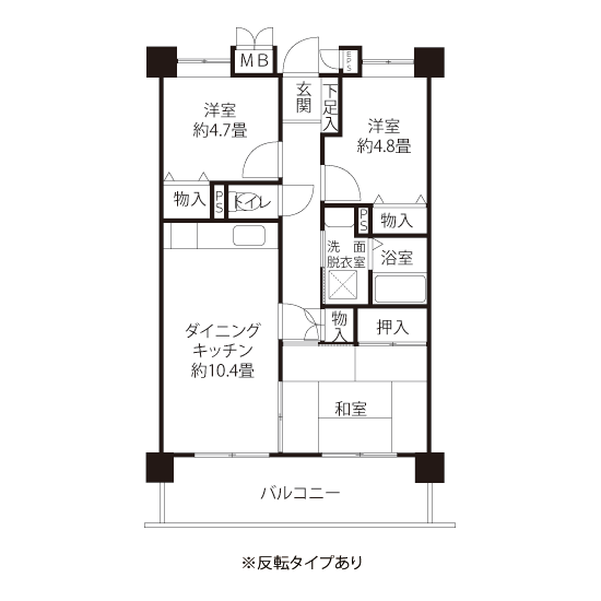 コーシャハイム高田馬場>間取図
