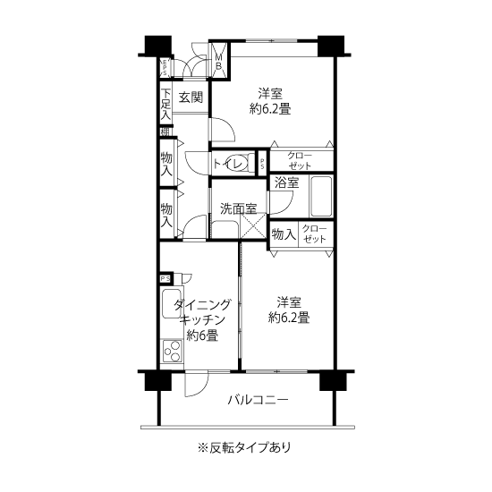 コーシャハイム大井町＞間取図