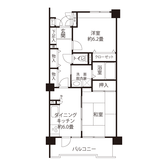 コーシャハイム駒込＞間取図