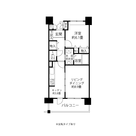 コーシャハイム杉並和田＞間取図