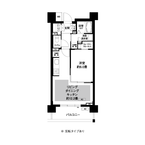 コーシャハイム向原>間取図