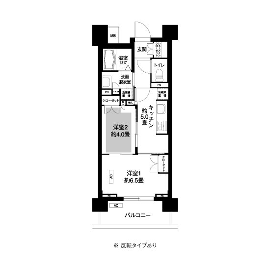 コーシャハイム向原＞間取図