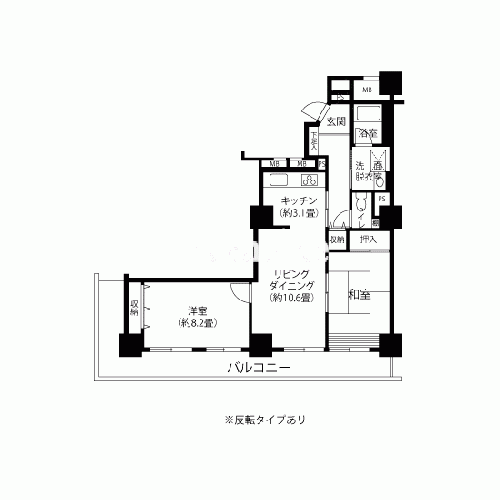 トミンタワー浮間三丁目＞間取図
