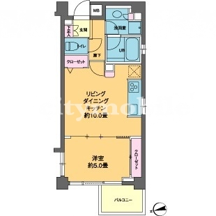 カスタリア高輪台2＞間取図