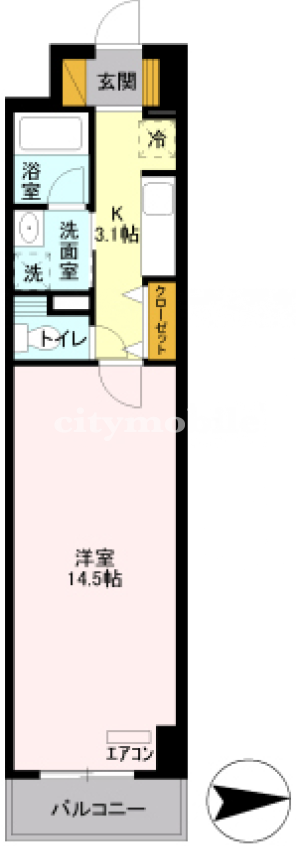 ロイヤルパークスシーサー＞間取図