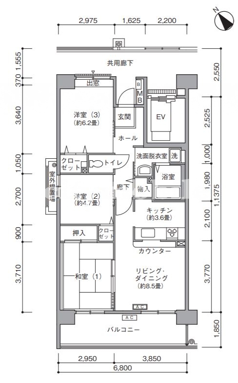 八千代ゆりのき台パークシティ＞間取図