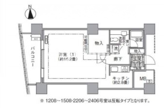 アクティ汐留>間取図