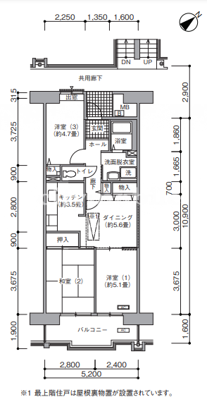 アルビス鶴瀬>間取図