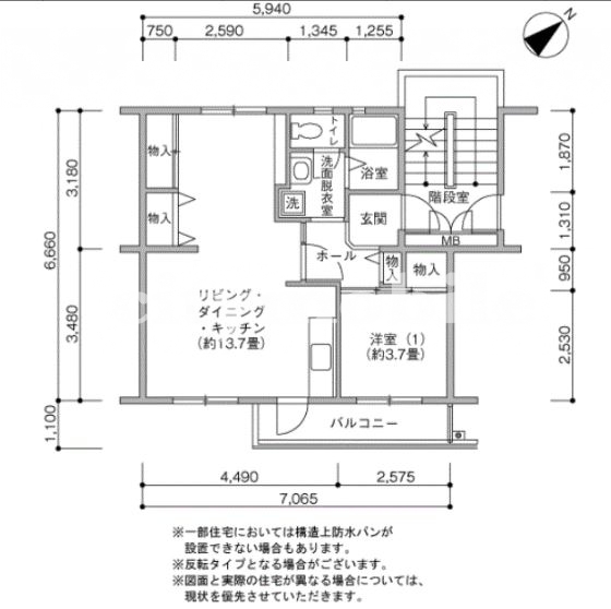 高洲第一団地＞間取図