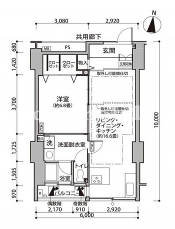 東雲キャナルコートCODAN>間取図