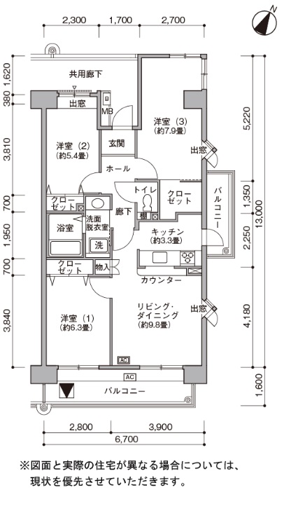 プロムナード東伏見＞間取図