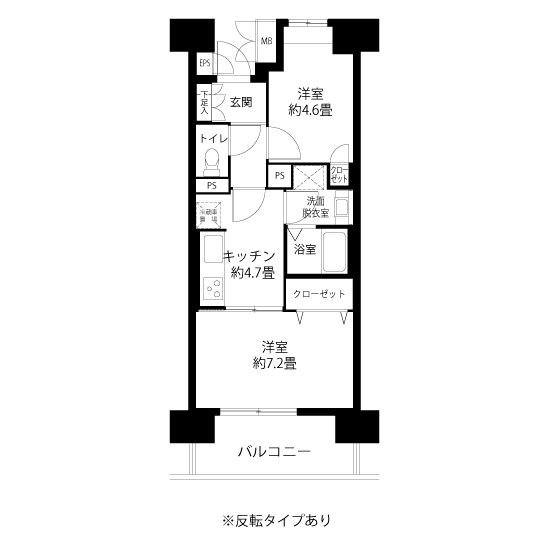 コーシャハイム中野弥生町＞間取図
