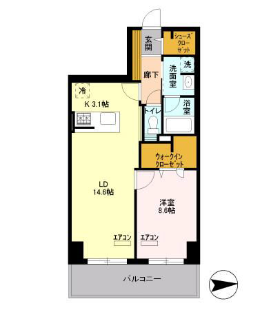 ロイヤルパークスシーサー>間取図