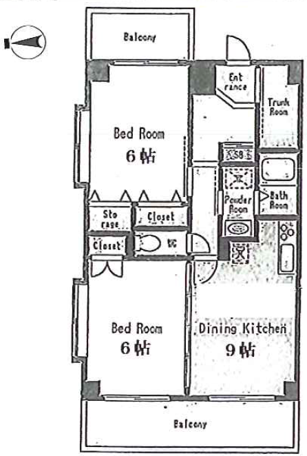 クープル南原>間取図