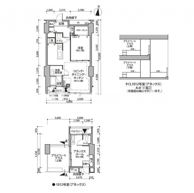 東雲キャナルコートCODAN＞間取図