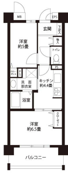 コーシャハイム千石＞間取図