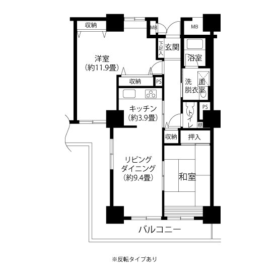 トミンタワー浮間三丁目>間取図