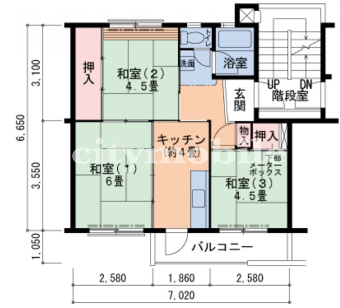 石山団地>間取図