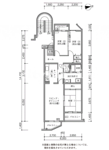 シティコート元住吉>間取図