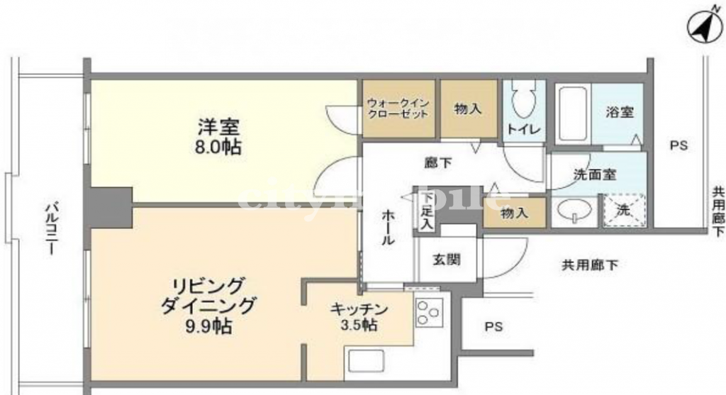 トルナーレ日本橋浜町>間取図