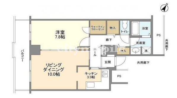 トルナーレ日本橋浜町>間取図