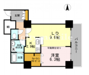 品川シーサイドビュータワー1>間取図