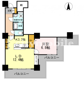 品川シーサイドビュータワー1＞間取図