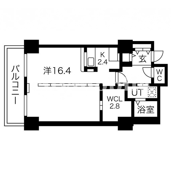 シティコート目黒4-805.間取図