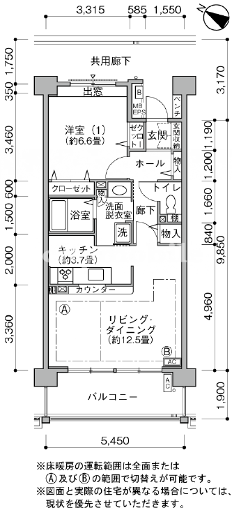 幕張ベイタウン パティオス22番街>間取図